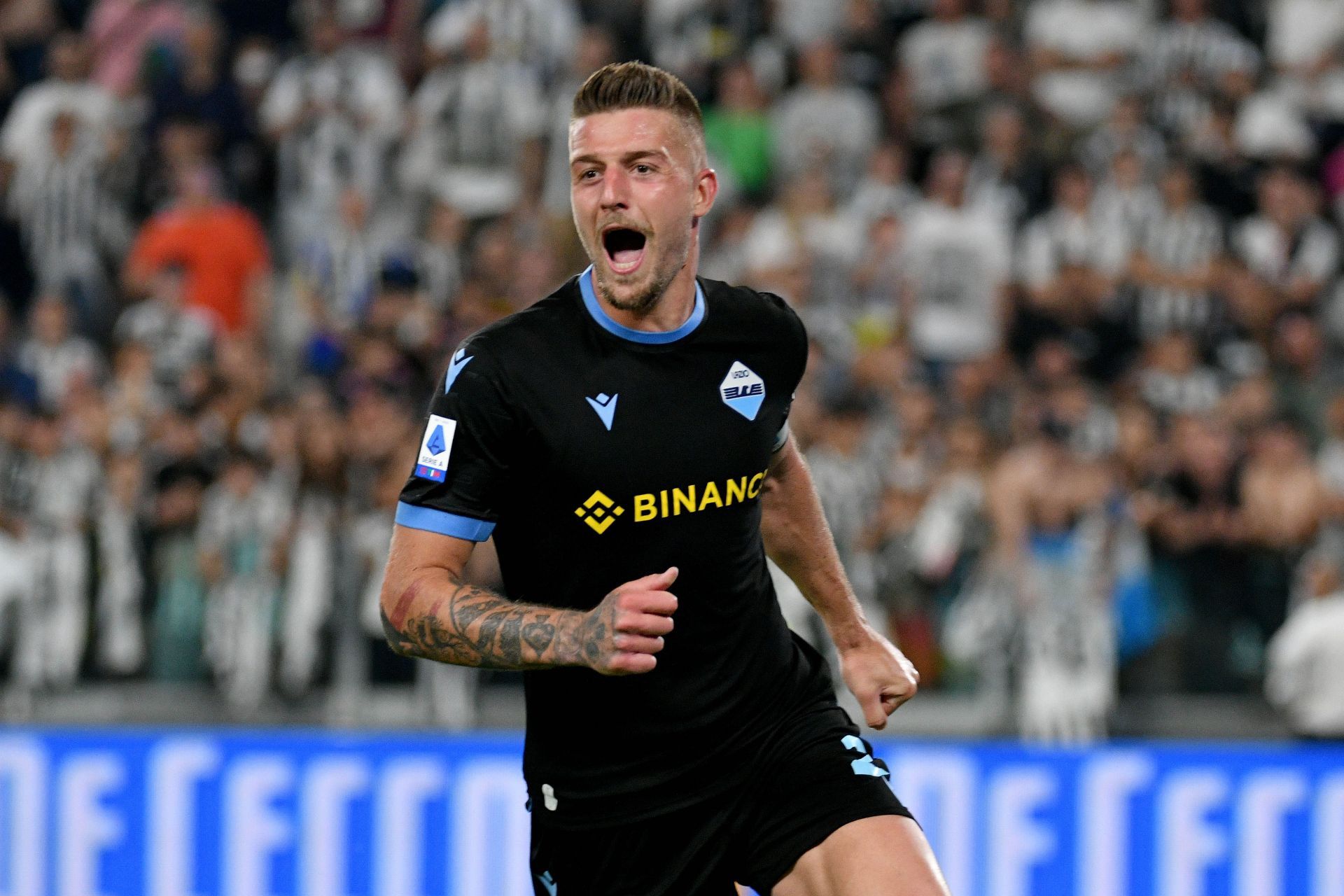 Sergej Milinkovic-Savic in action for Lazio