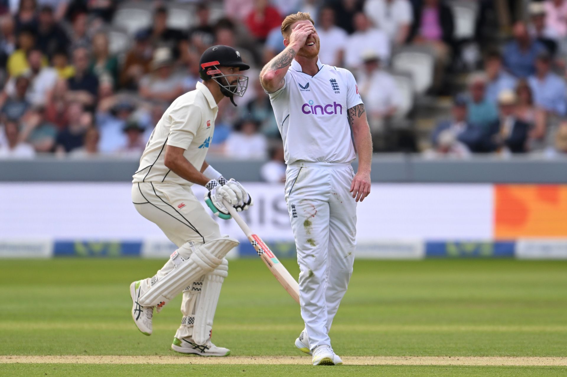 Ben Stokes reacts during Day 2 of the Lord&rsquo;s Test. Pic: Getty Images
