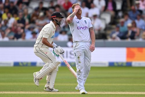 Ben Stokes reacts during Day 2 of the Lord’s Test. Pic: Getty Images