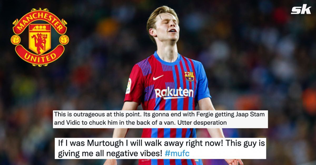 Manchester United fans fume with Barcelona star Frenkie de Jong