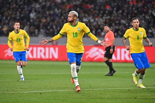 Neymar was on target as Brazil defeated Japan in an international friendly game