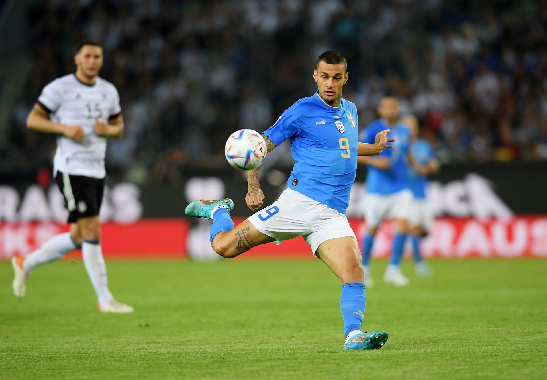 Gianluca Scamacca has admirers at the Emirates.