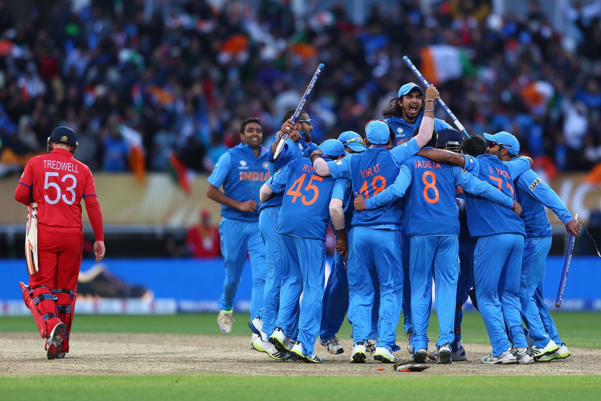 India celebrate after winning the 2013 Champions Trophy final. Pic: Getty Images