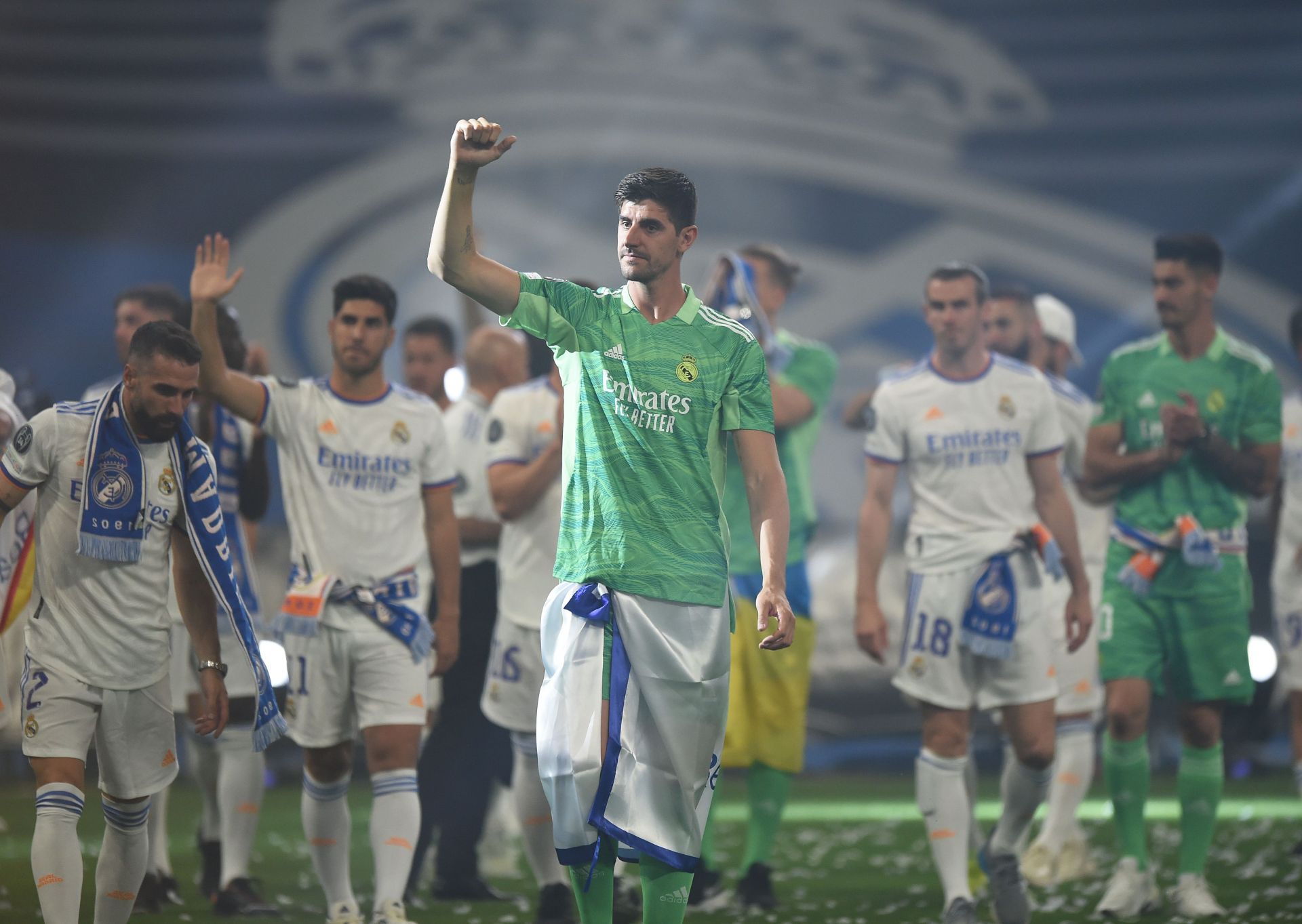 Real Madrid CF Celebrates Winning The UEFA Champions League Final 2021/22