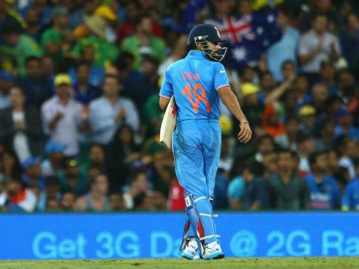 Virat Kohli's dismissal signalled the beginning of the end for India in the semi-final against Australia in 2015