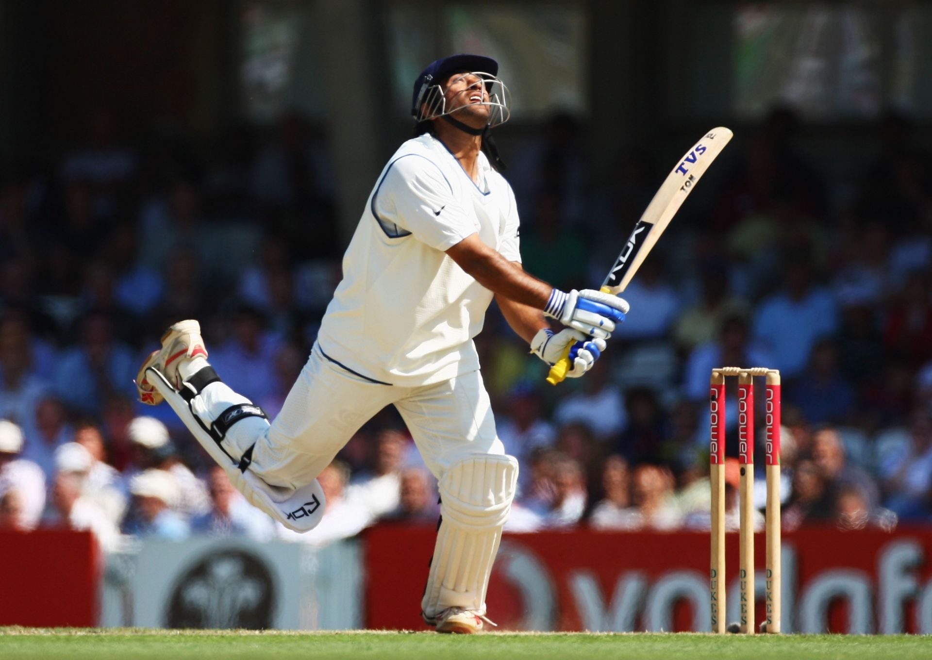 MS Dhoni during the 2007 Oval Test. Pic: Getty Images