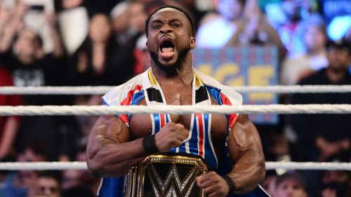 Big E poses with the WWE Championship