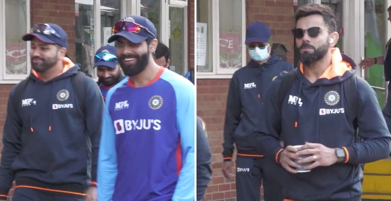 Indian players are gearing up for their warm-up game against Leicestershire (Image courtesy: Twitter)
