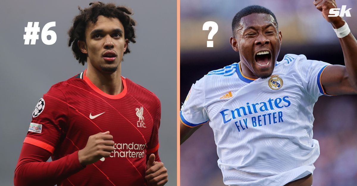 Trent Alexander-Arnold (left) and David Alaba (right)