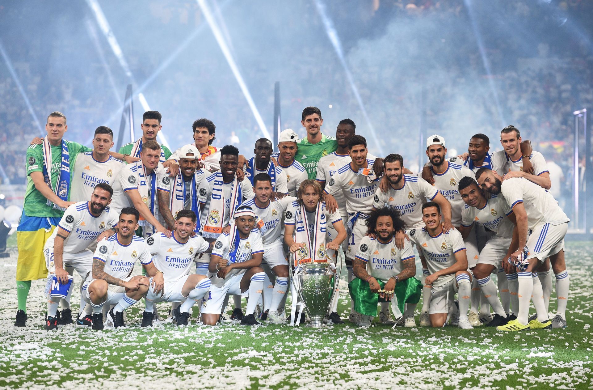 Real Madrid CF Celebrates Winning The UEFA Champions League Final 2021/22