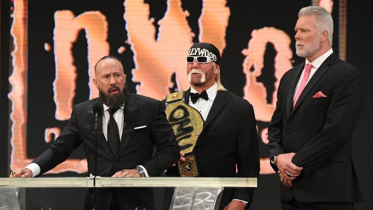 Sean Waltman talking during nWo's induction into the WWE Hall of Fame