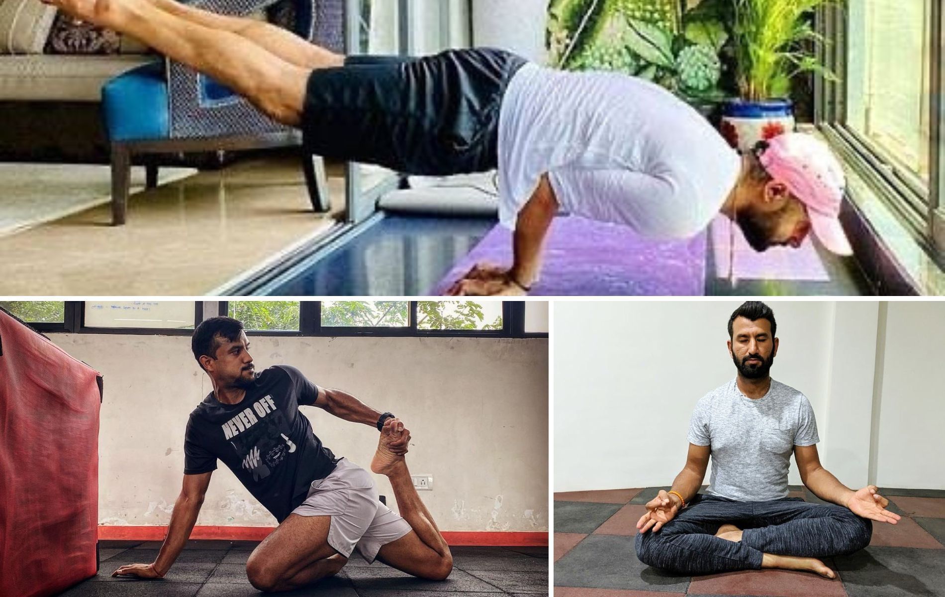Indian cricketers celebrate International Yoga Day 2022 (Pics: Instagram)
