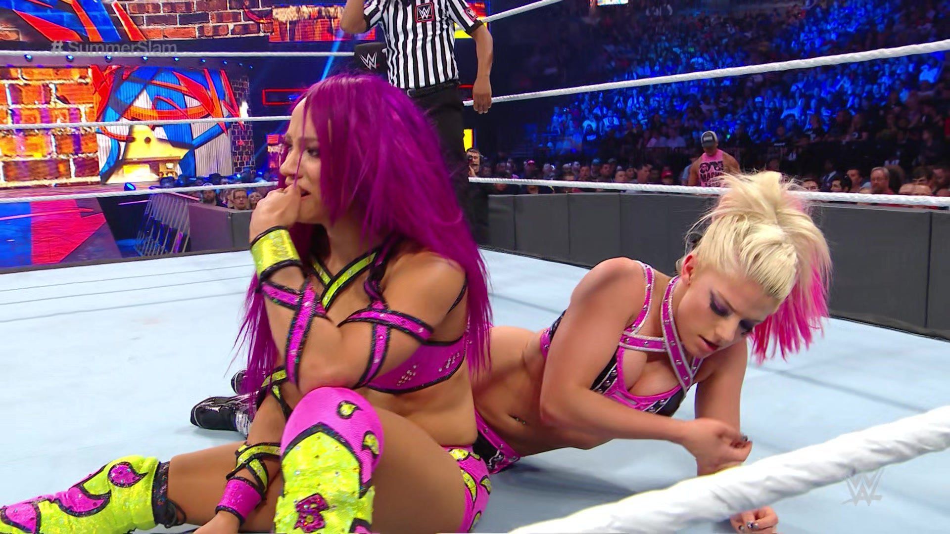 Sasha Banks and Alexa Bliss