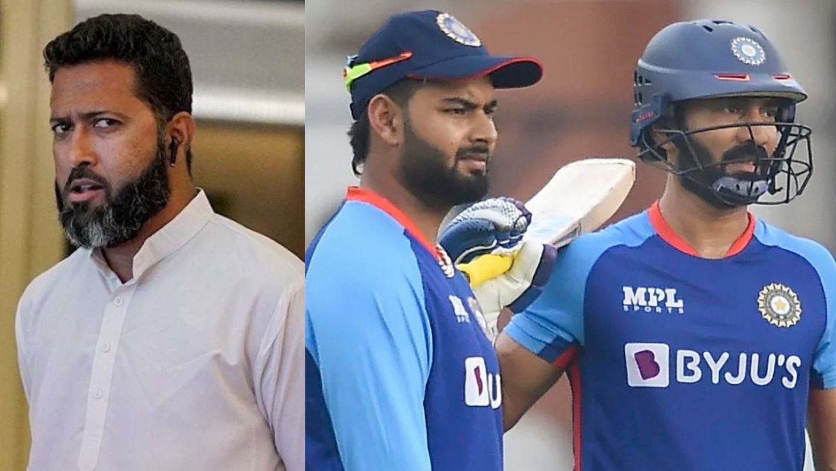 Wasim Jaffer, Rishabh Pant and Dinesh Karthik (from left to right). (PC: BCCI)