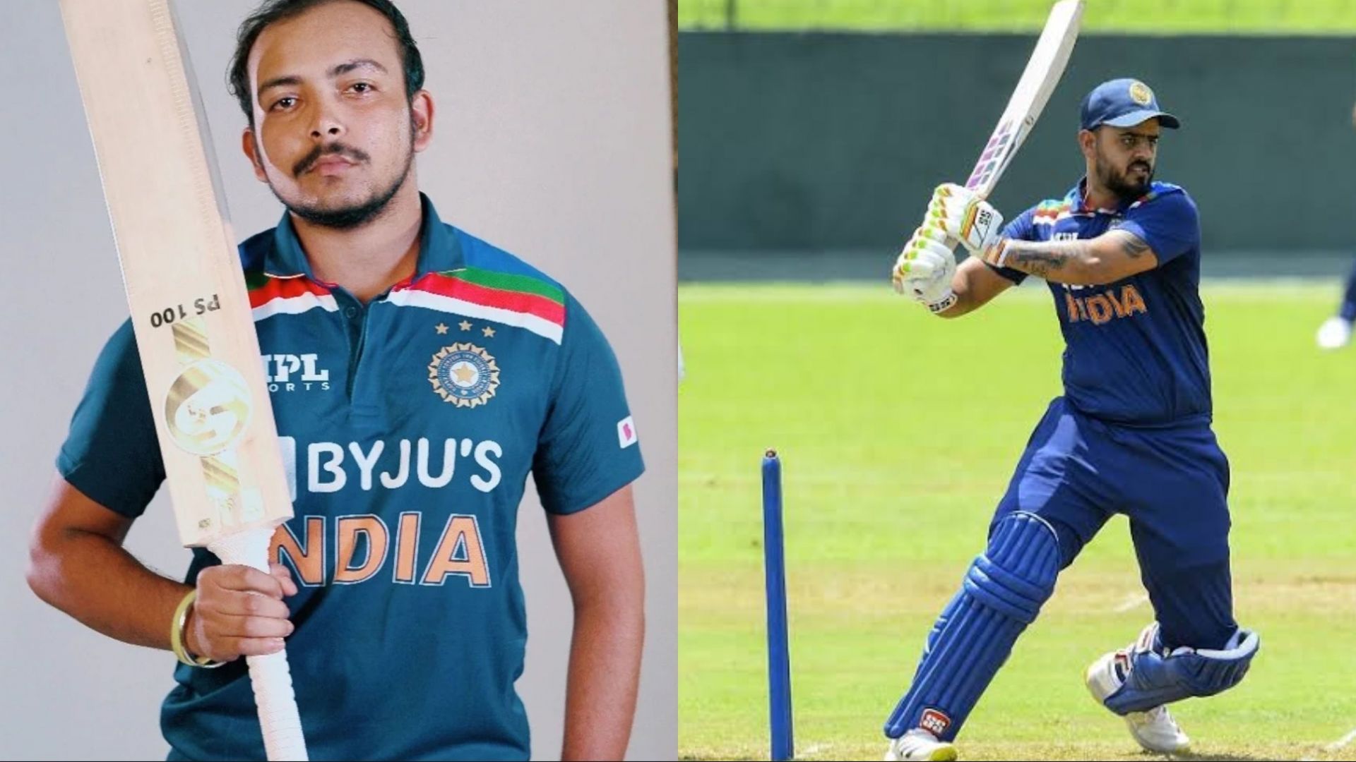 Prithvi Shaw (L) and Nitish Rana started their T20I careers in Sri Lanka last year