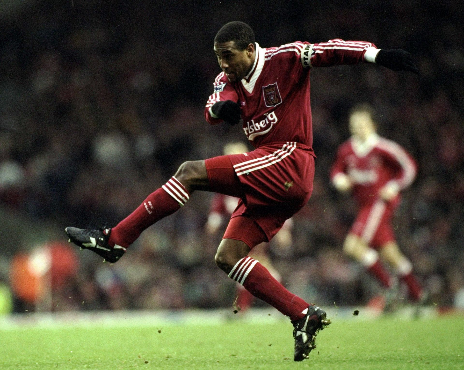 John Barnes in action for Liverpool