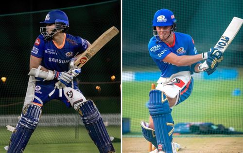 Arjun Tendulkar (L) and Dewald Brevis. (Pics: Instagram)