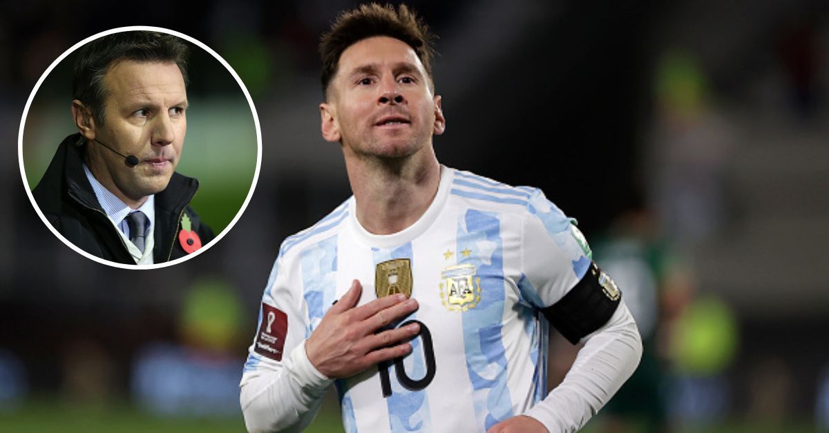 Argentina skipper Lionel Messi; [inset] Craig Burley.
