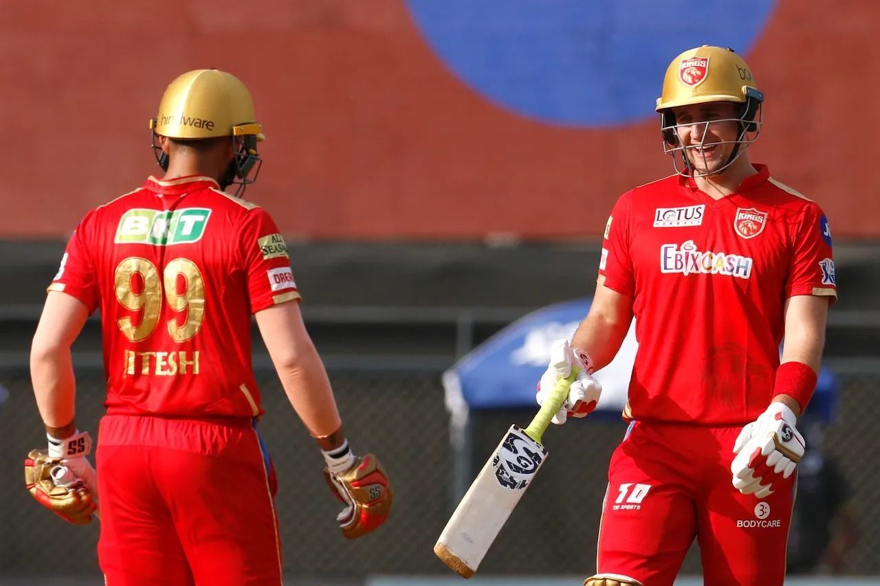 Jitesh (L) and Livingstone (R) formed a belligerent partnership for PBKS (Pic Credits: IPLT20.com)