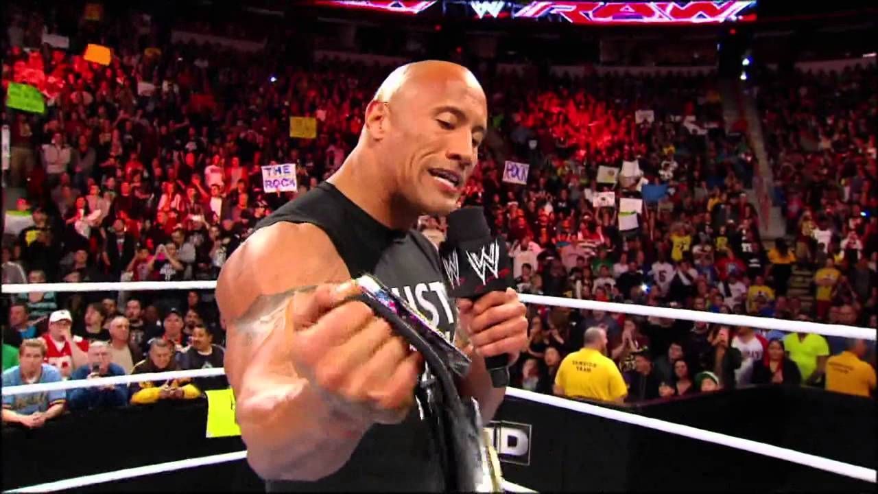 The Rock is a former WWE Champion!