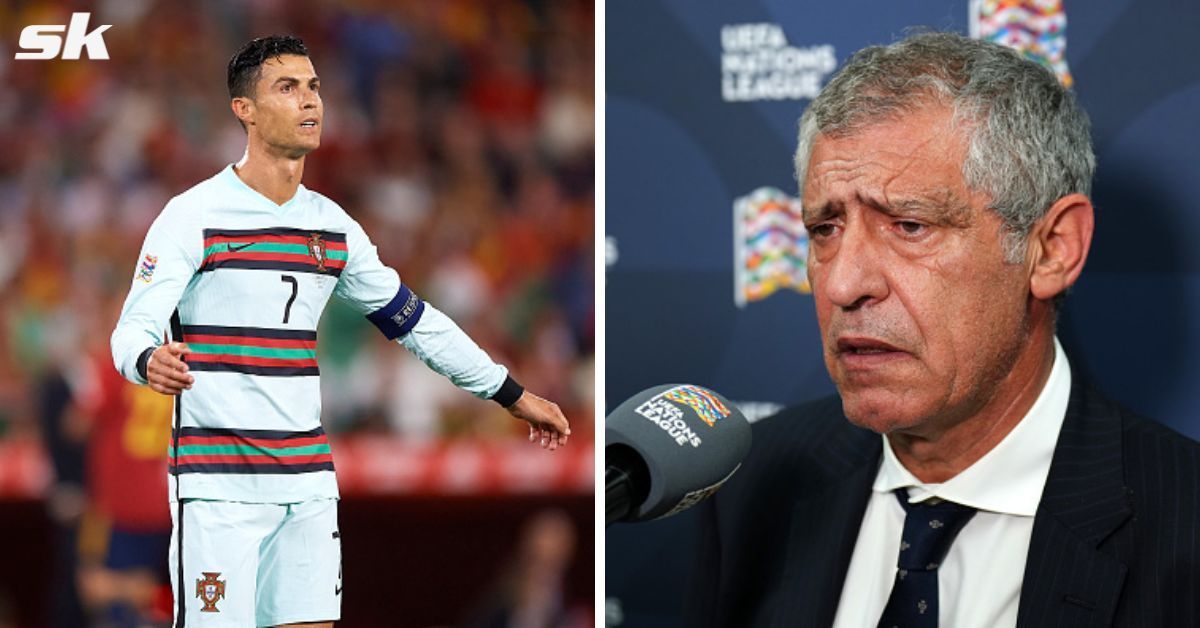 Fernando Santos talks about benching Ronaldo.