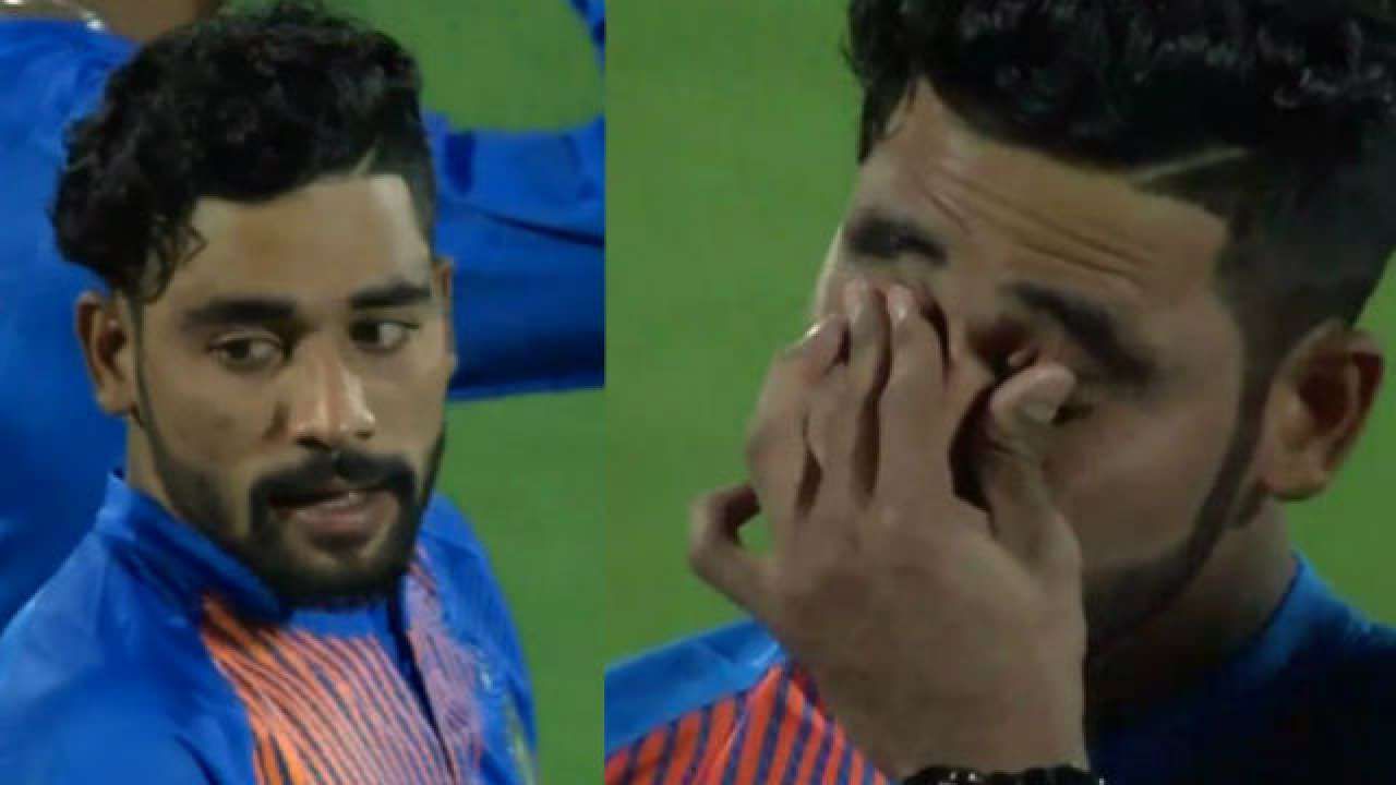 Mohammed Siraj teared up on T20 international debut as the Indian team recited the national anthem (Picture Credits: DNA).