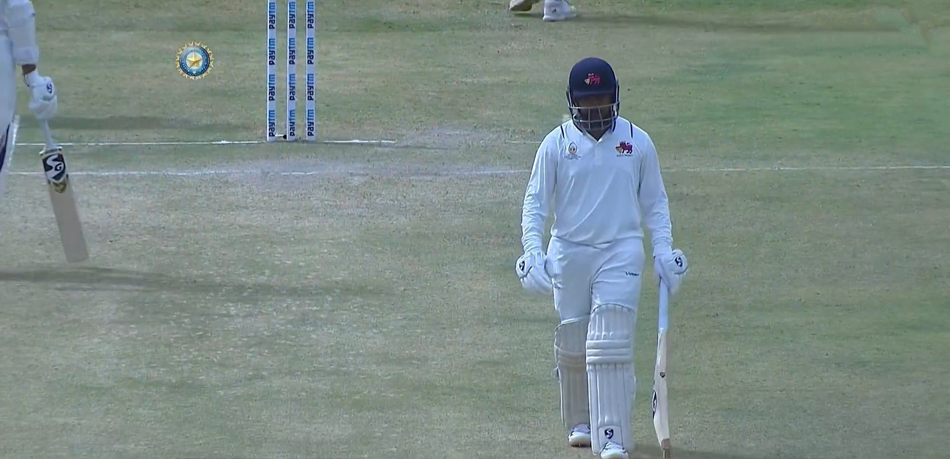 Prithvi Shaw during the Ranji Trophy 2022 semi-final against Uttar Pradesh. Pic: BCCI