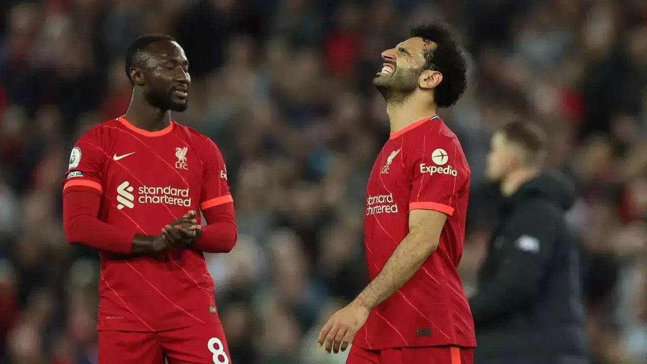 Mo Salah and Naby Keita frustrated after a result Trent Alexander-Arnold and Andrew Robertson are the architects of Liverpool&#039;s goals