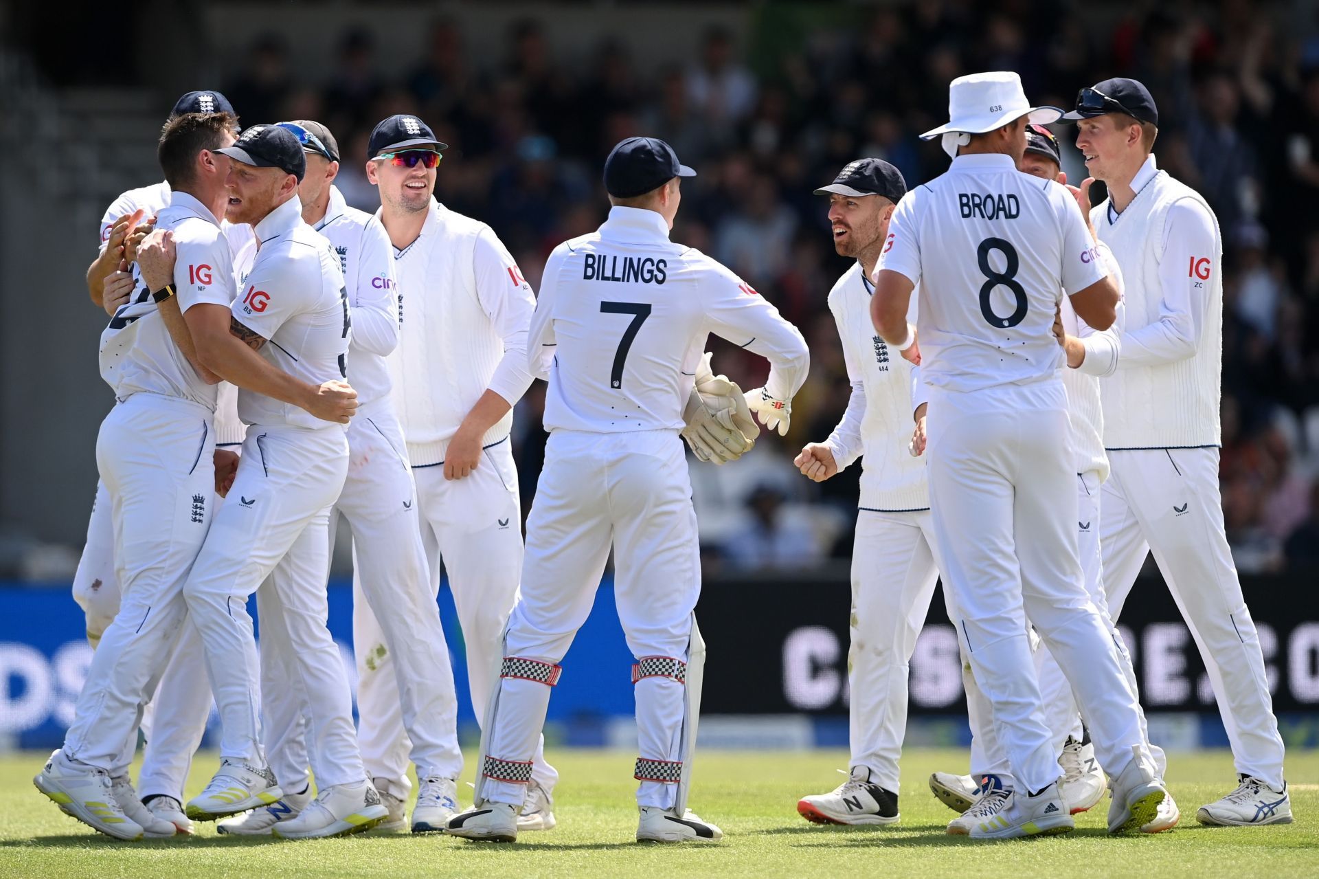England cricket team during the Headingley Test against New Zealand. Pic: Getty Images