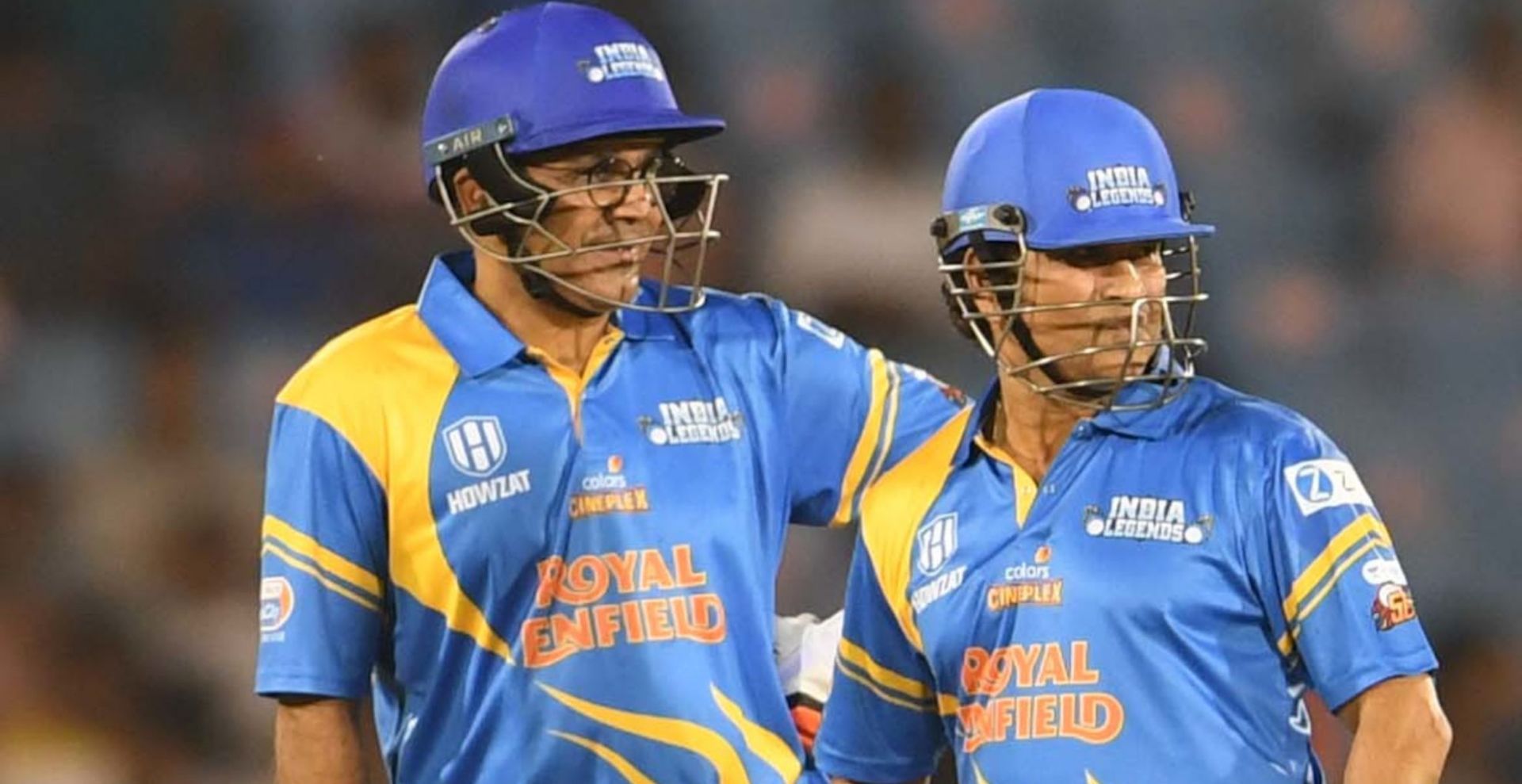 Virender Sehwag (left) and Sachin Tendulka