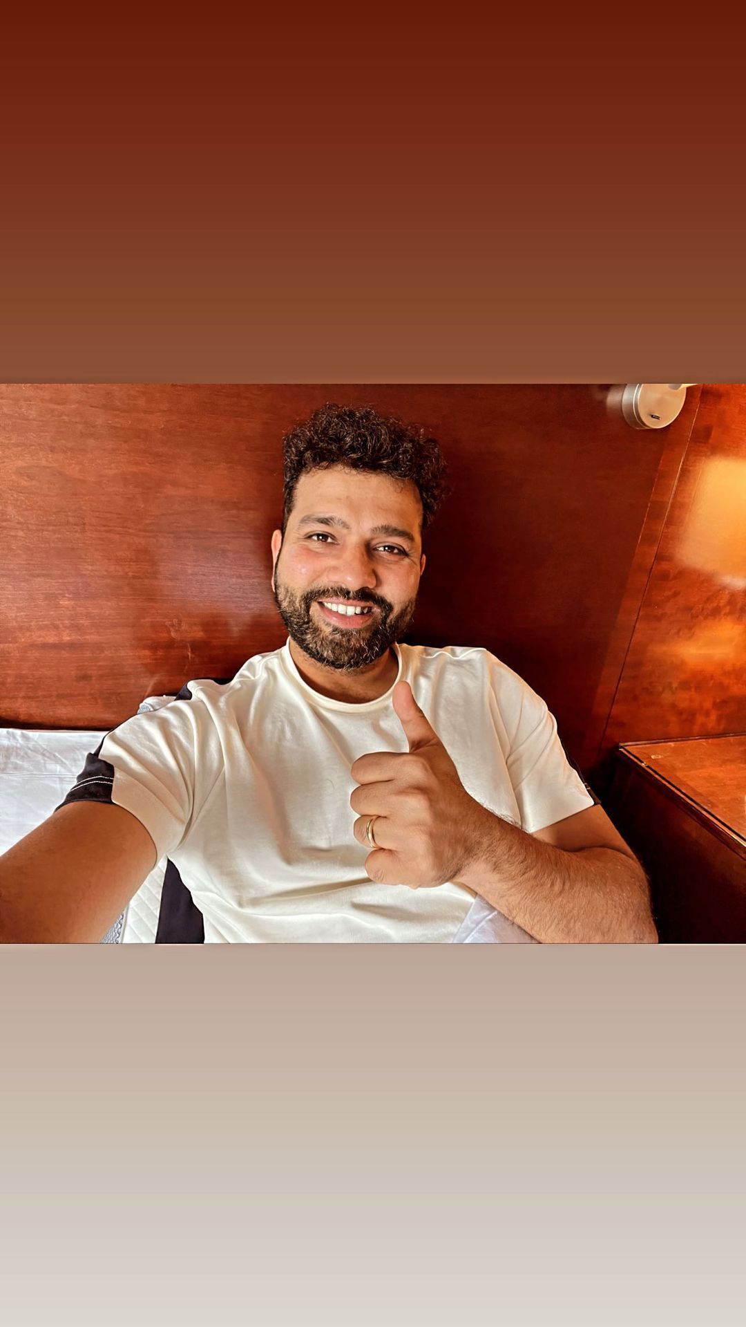 Screenshot of Rohit Sharma's recent Instagram story.