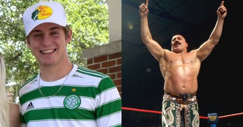 Scotty 2 Hotty's son and The Iron Sheik.