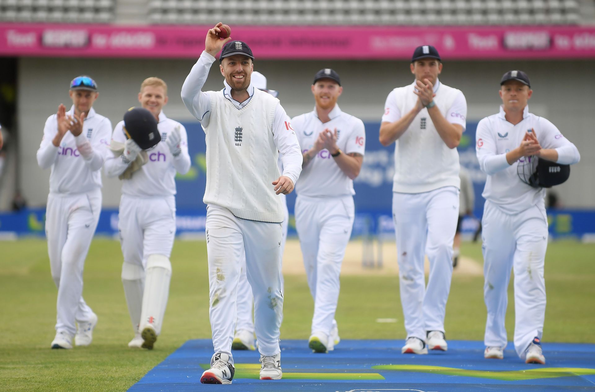Jack Leach claimed his maiden 10-wicket haul in Tests (Credits: Getty)