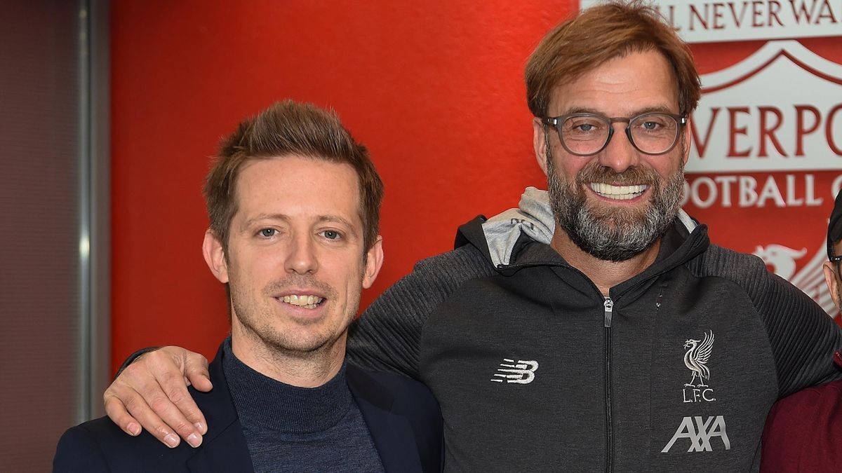 Michael Edwards alongside Jürgen Klopp