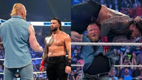 Brock Lesnar attacked Roman Reigns on this week's SmackDown