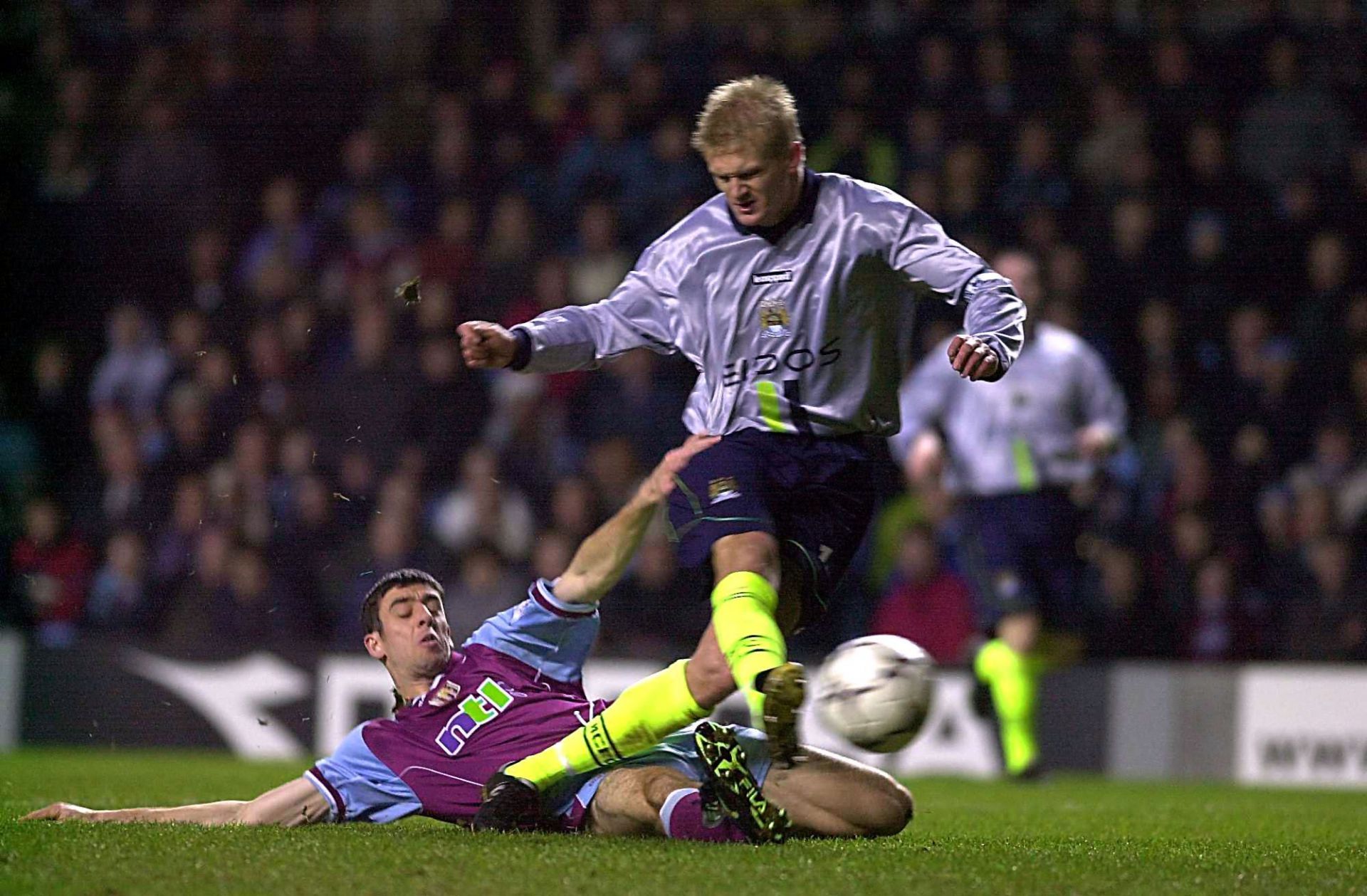 The Senior Haaland in action for City