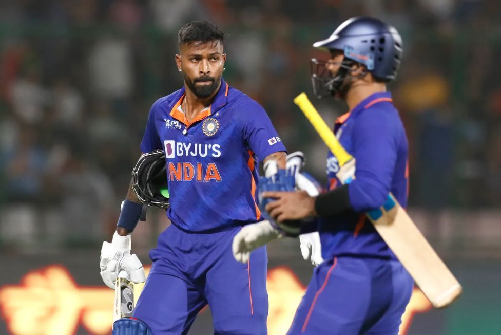 Dinesh Karthik got to play just a couple of balls in the first T20I [P/C: BCCI]