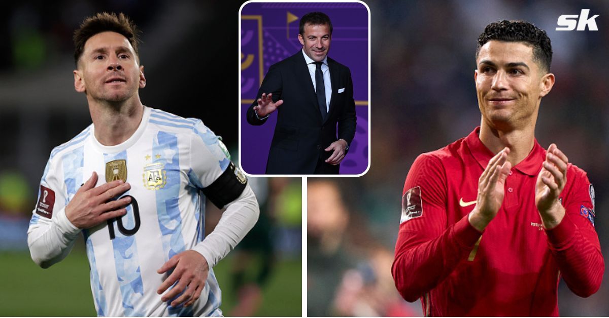 Alessandro Del Piero believes Ronaldo and Messi have a good chance of winning the 2022 FIFA World Cup