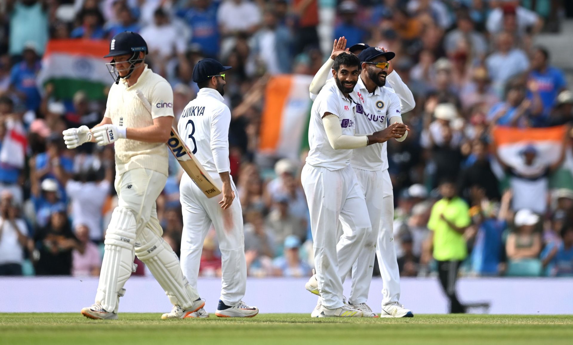 India and England during The Oval Test last year. Pic: Getty Images