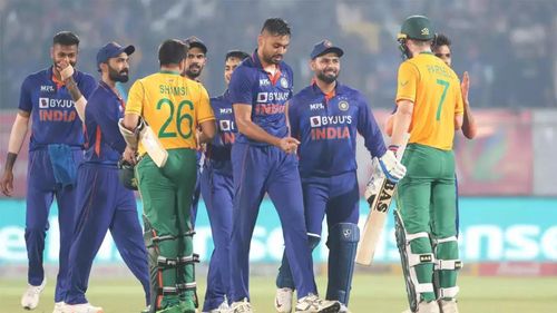 Team India were all smiles after their win in the previous game. (P.C.:BCCI)