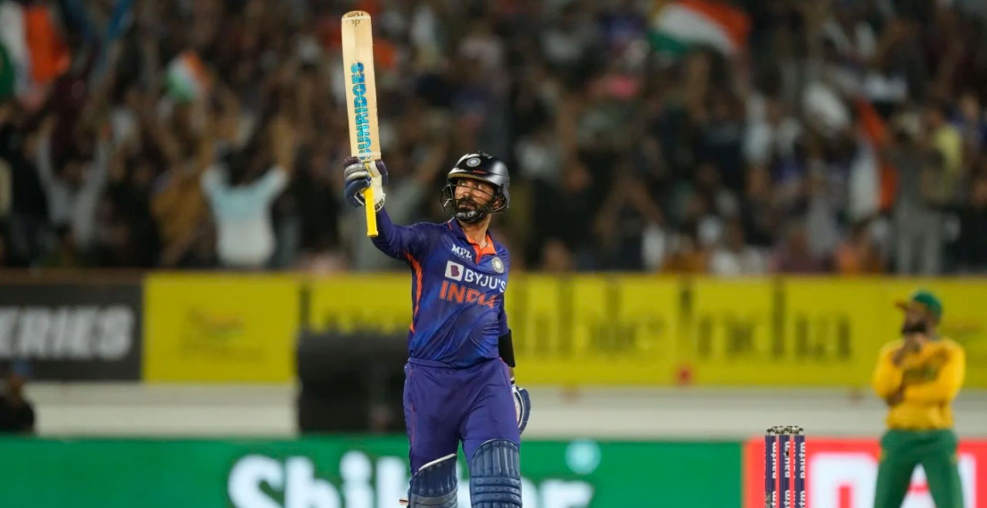 Dinesh Karthik made a comeback to the Indian team after three years (Credit: BCCI)