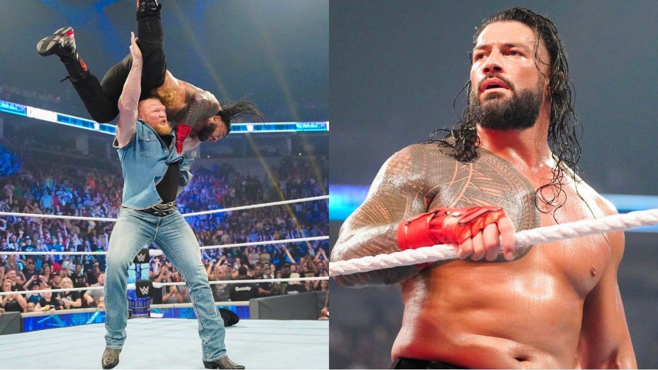 WWE सुपरस्टार्स ब्रॉक लैसनर और रोमन रेंस