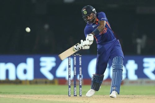 Hardik Pandya in action against South Africa. Pic: BCCI