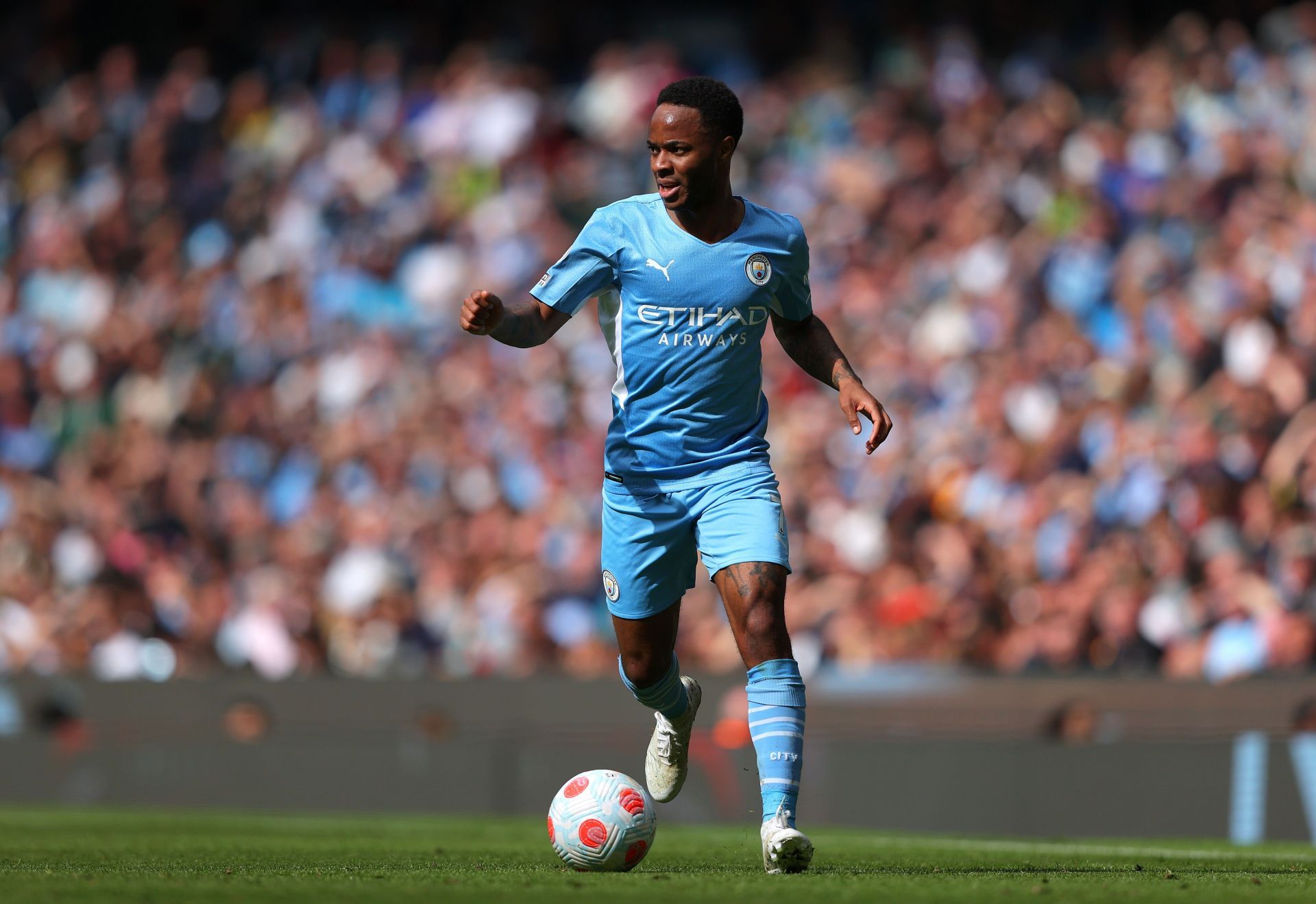 Raheem Sterling has been linked with a move to the Blues