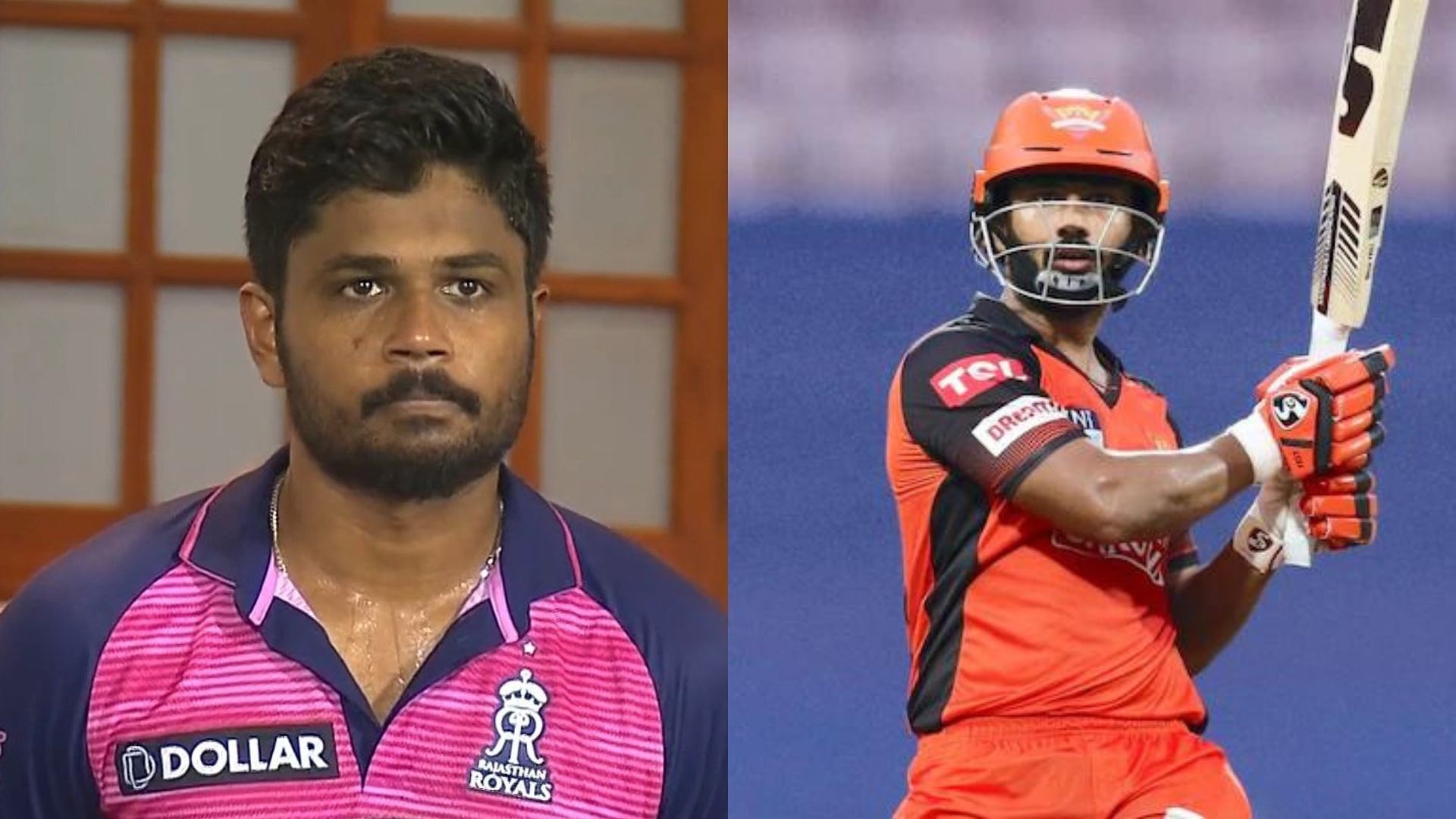 Aakash Chopra feels Sanju Samson (L) and Rahul Tripathi might have to wait a bit longer for their opportunity. (P.C.:iplt20.com)