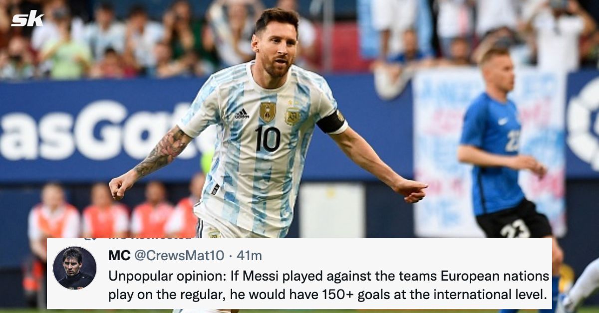 Lionel Messi has destroyed Estonia tonight