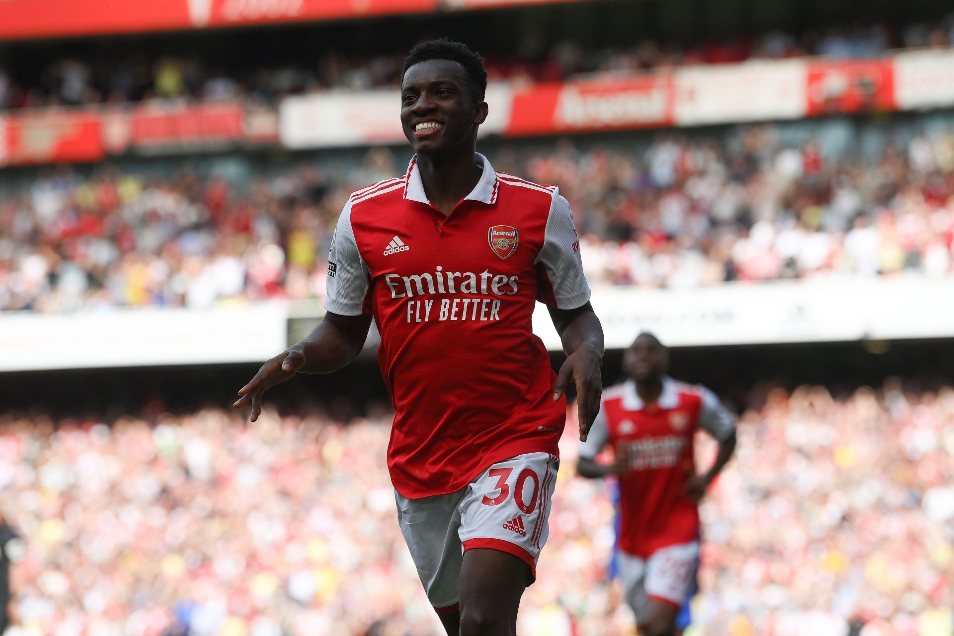 Eddie Nketiah has been backed to hit a higher level next season.