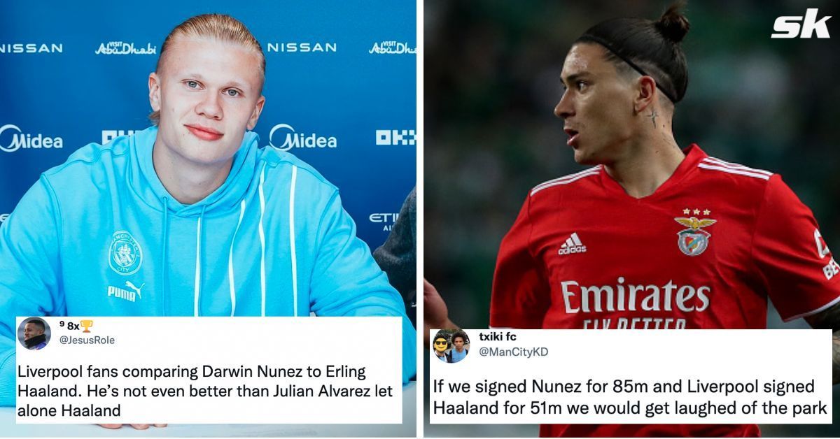 Rivals fans believe Haaland is better signing that Darwin Nunez.