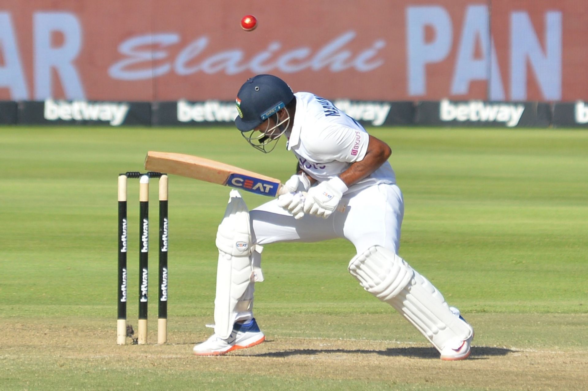 Mayank Agarwal during the Test series in South Africa. Pic: Getty Images