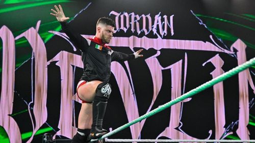 Jordan Devlin during his entrance.